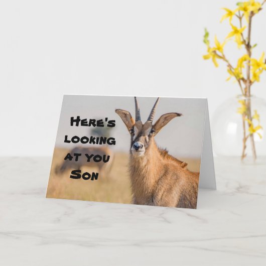 *SON*お父様の日のお願いをお見せします カード (黄色い花)