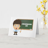 **SON**が「先生」おめでとう カード (黄色い花)