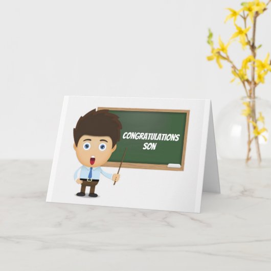 **SON**が「先生」に カード (黄色い花)