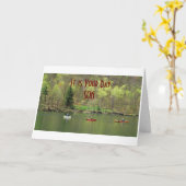 「SON」の誕生日で、「何が嬉しいか」** カード (黄色い花)