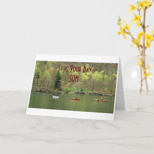 「SON」の誕生日で、「何が嬉しいか」** カード (黄色い花)