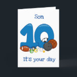 ***SON****は「10番目」の誕生日カード カード<br><div class="desc">8店舗の1つで特別な「SON」～～に感謝します。**10誕生日**ストップありがとうございます。</div>