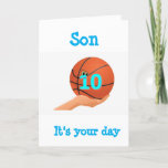 ***SON****は「10番目」の誕生日カード カード<br><div class="desc">幸せな**10th**誕生日**を息子さんに。私の8店舗の一ストップつに寄付してくれてありがとう。</div>