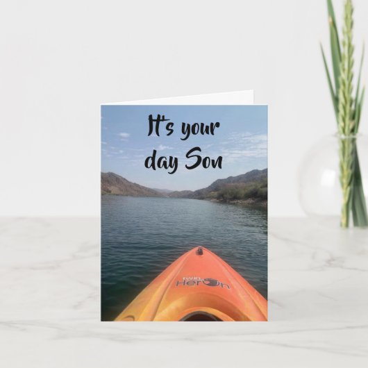 *SON* 「スムーズな乗り物」で誕生日 カード (正面)