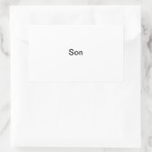 "Son"フォトラベル 長方形シール (バッグ)