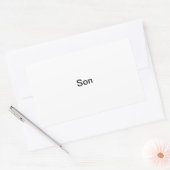 "Son"フォトラベル 長方形シール (封筒)