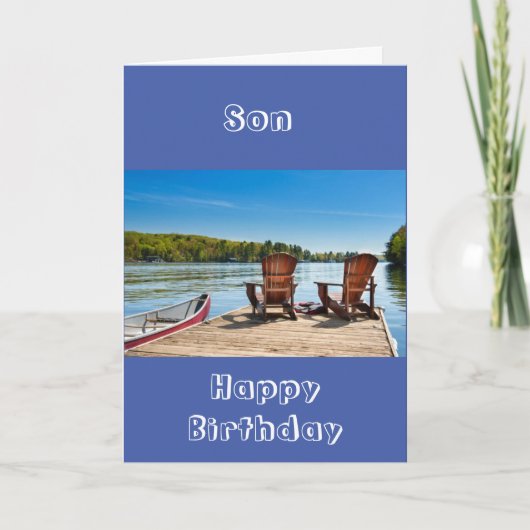 **SON** 楽しむ誕生日 カード (正面)