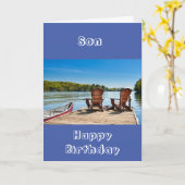 **SON** 楽しむ誕生日 カード (黄色い花)