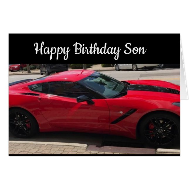 **SON**誕生日の希望と車もクール! (正面横)