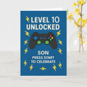 Son 10th誕生日ゲームコントローラーAge 10ロック解除 カード (黄色い花)