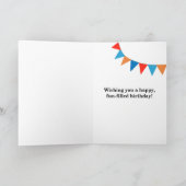 Son 13誕生日Bunting Balloons Card カード (内部)