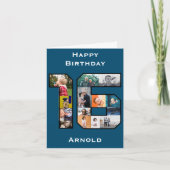 Son 16th誕生日Photo Card カード (正面)