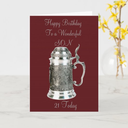 SON 21誕生日カード カード (黄色い花)