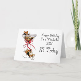 SON 21ST誕生日カード カード