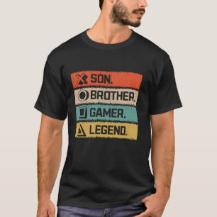 Son Brotherビデオゲーマーレジェンドゲーム Tシャツ