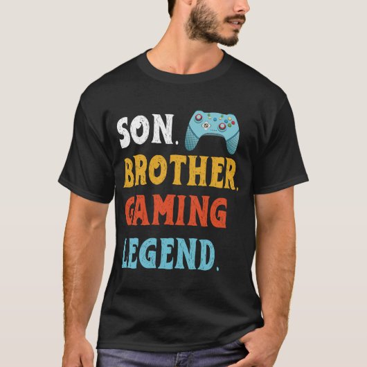 SON BROTHER. ゲーミング伝説 -Tシャツ Tシャツ (正面)