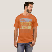 Son Brother Gamer Legend Gaming Gifts For Boys Fun Tシャツ (正面フル)
