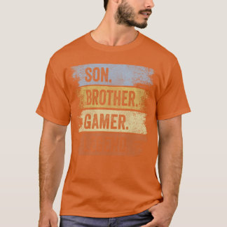 Son Brother Gamer Legend Gaming Gifts For Boys Fun Tシャツ