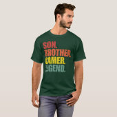 Son Brother Gamer Legend girl Tシャツ (正面フル)