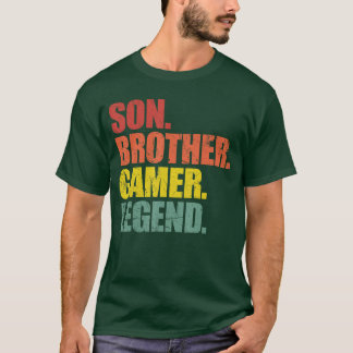 Son Brother Gamer Legend girl Tシャツ