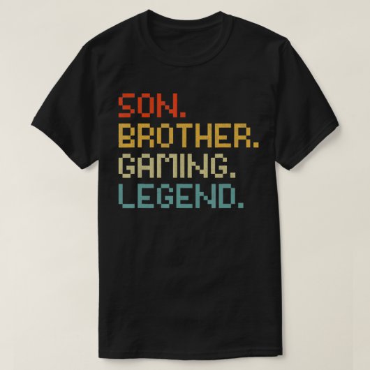 Son Brother Gamingレジェンドビデオゲームギフト子供へ Tシャツ (デザイン正面)