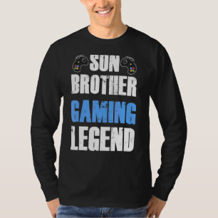 Son Brother Gaming Legendビデオゲーマーユーモア Tシャツ