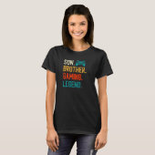 Son Brother Gaming Legendヴィンテージゲームビデオゲーム Tシャツ (正面フル)