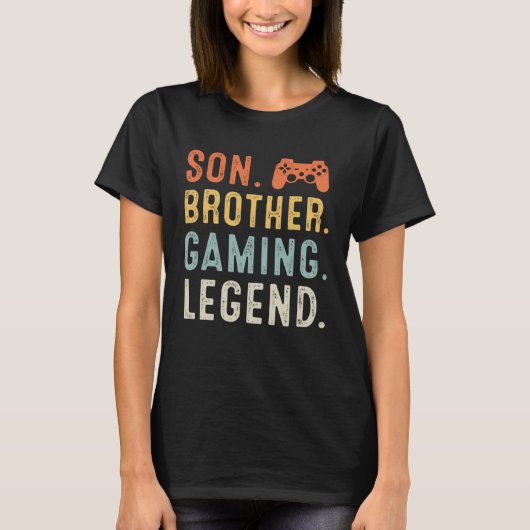 Son brother gaming legend tシャツ (正面)