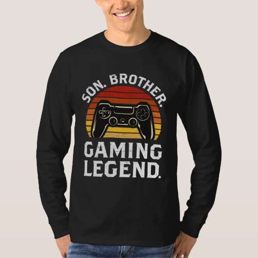 Son Brother Gaming Legend Teenage Boy Gaming Tシャツ (正面)