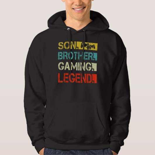 Son Brother Gaming Legend Video Gamer For Boys Ki パーカ (正面)