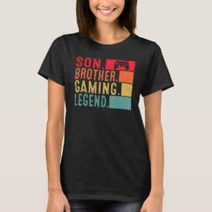 Son Brother Gaming Legend Video Gamer For Boys Ki Tシャツ