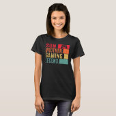 Son Brother Gaming Legend Video Gamer For Boys Ki Tシャツ (正面フル)