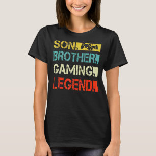 Son Brother Gaming Legend Video Gamer For Boys Ki Tシャツ