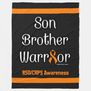 Son Brother Warrior...RSD/CRPS フリースブランケット