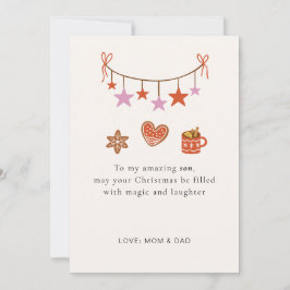 Son Christmas Card Cute Personalized シーズンカード
