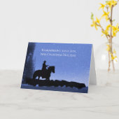 Son Country Westernのクリスマス記念碑 カード (黄色い花)