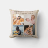 Son & Daughter Day – 4 Photo Family Love Pillow クッション (正面)
