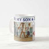 Son & Daughter Personalized Coffee Mug Gift コーヒーマグカップ (正面左)