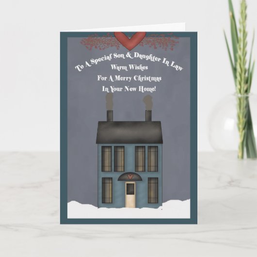 Son & Duaghter In Law, New Homeでの第1回クリスマス シーズンカード (正面)