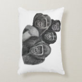 Son Gorilla Cushion By AGE. Gorilla Life アクセントクッション (正面(垂直))