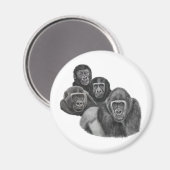 Son Gorilla Magnet By AGE. Gorilla Life マグネット (正面/裏面)