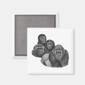 Son Gorilla Magnet By AGE. Gorilla Life マグネット (正面/裏面)