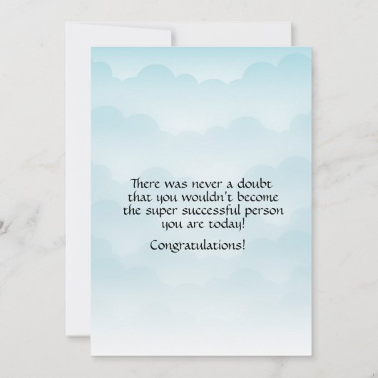 Son Graduation Cap and Rainbow Leaf Frame (裏面)