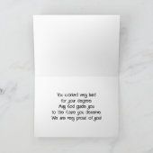Son Graduation Folded Greeting Card カード (内部)