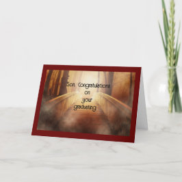 Son Graduation Folded Greeting Card カード