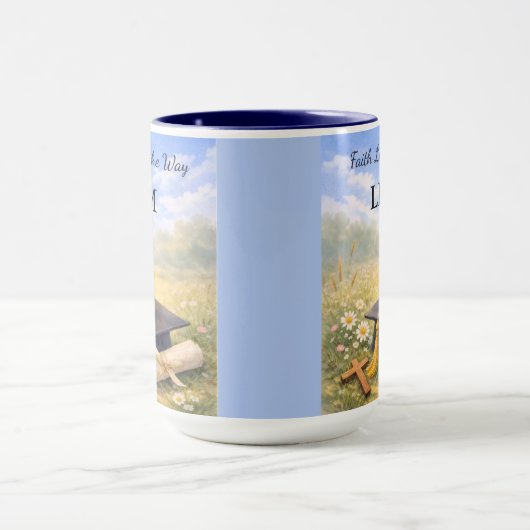Son Graduation Personalized Christian Gift マグカップ (中央)