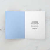 Son Happy Birthday Baseball Teddy Bear カード (内部)