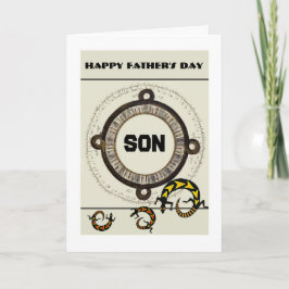 Son / Happy Father's Day - Mayan / lizards カード