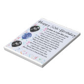 Son in Law詩 – 50誕生日デザイン ノートパッド (回転)