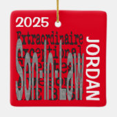 Son-In-Law Extraordinaire CUSTOM セラミックオーナメント (裏面)